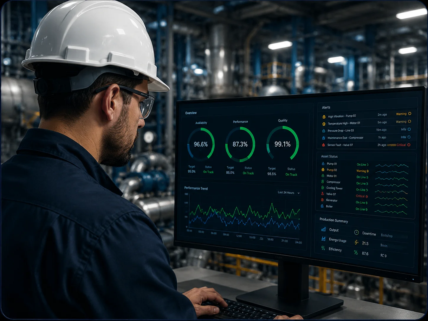 Operational Intelligence — engineer monitoring data