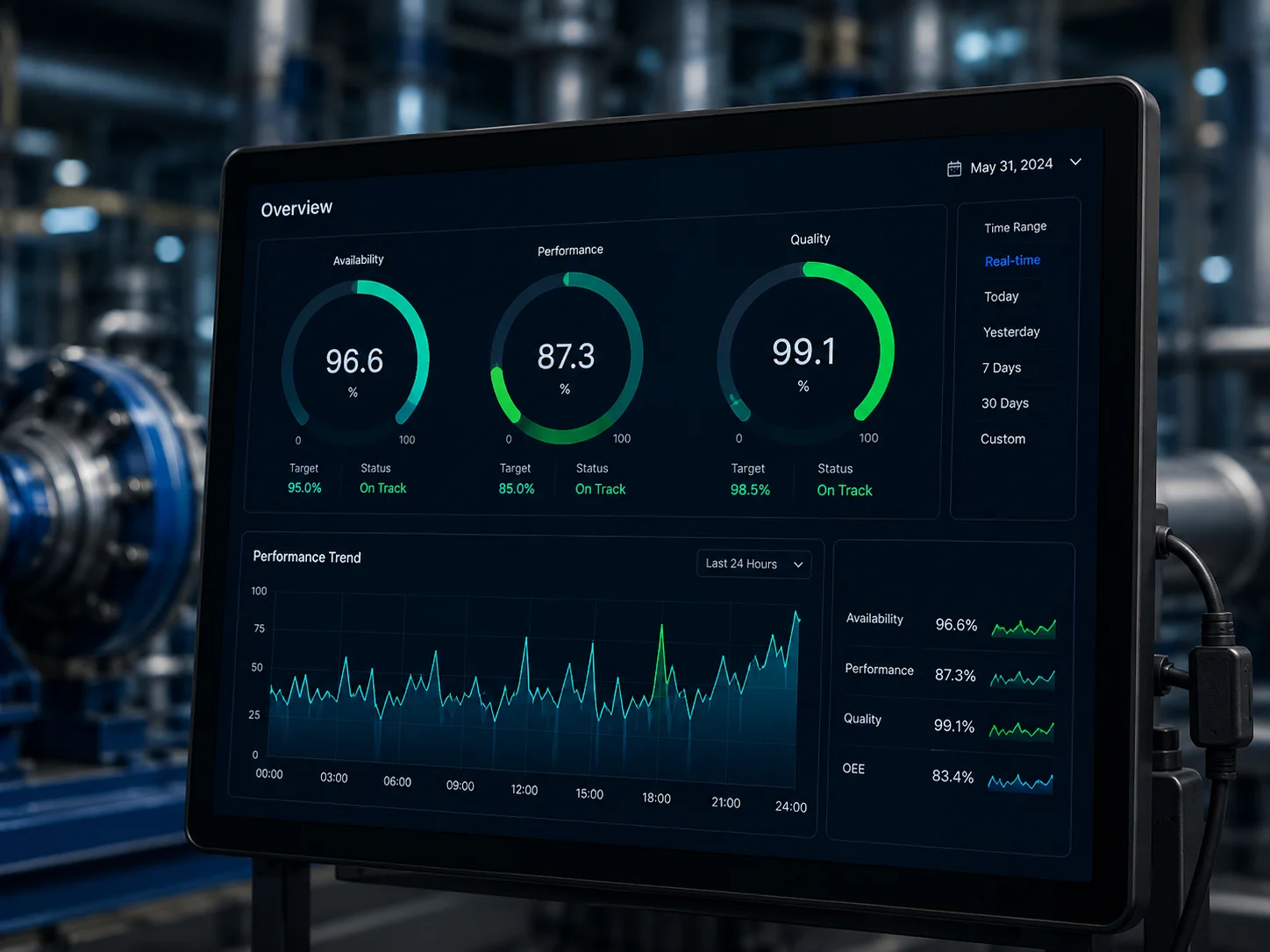 Predictive Analytics & Maintenance dashboard